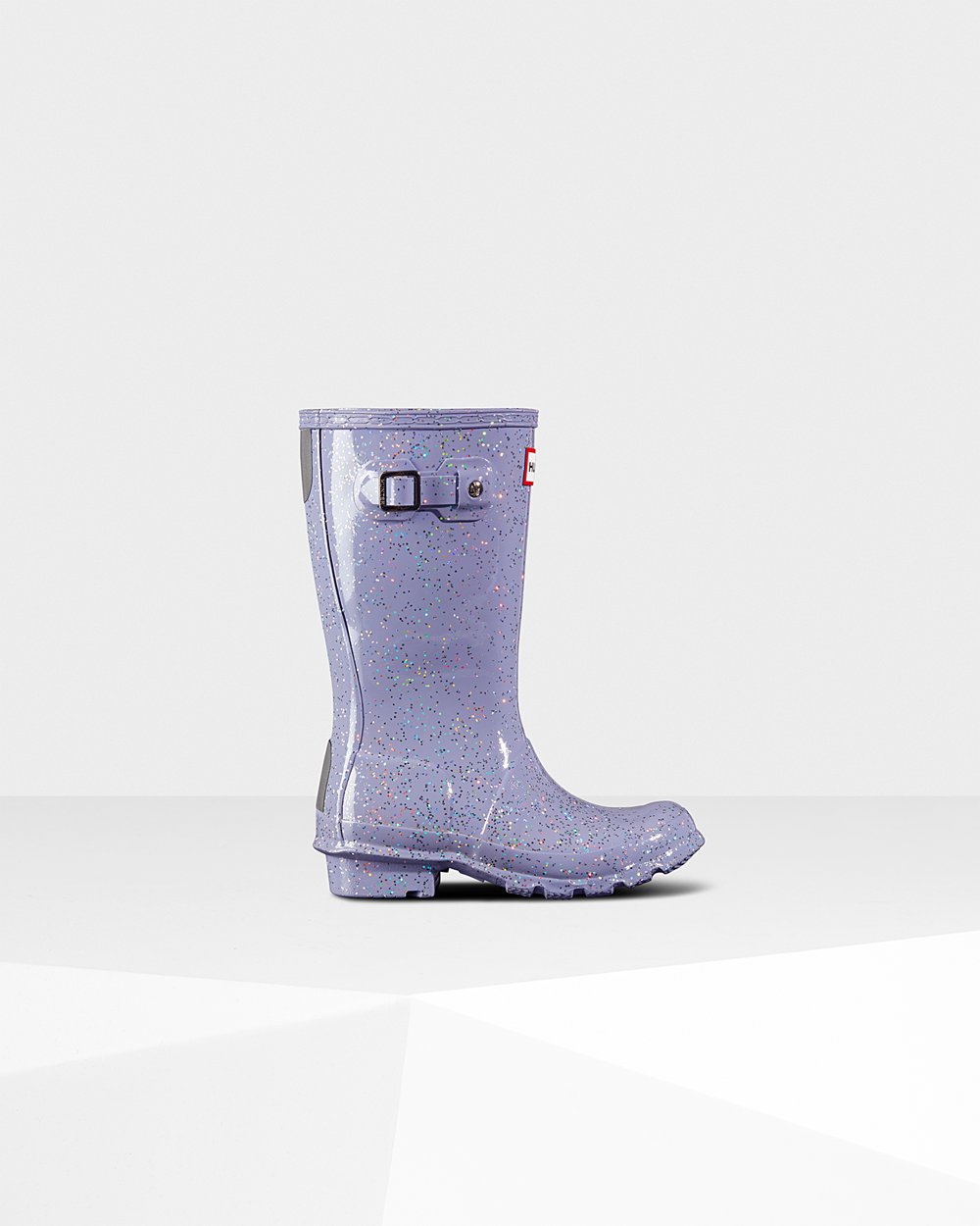 Hunter Niños Original Big Giant Glitter - Botas de Lluvia Moradas - 539-AIOHKB